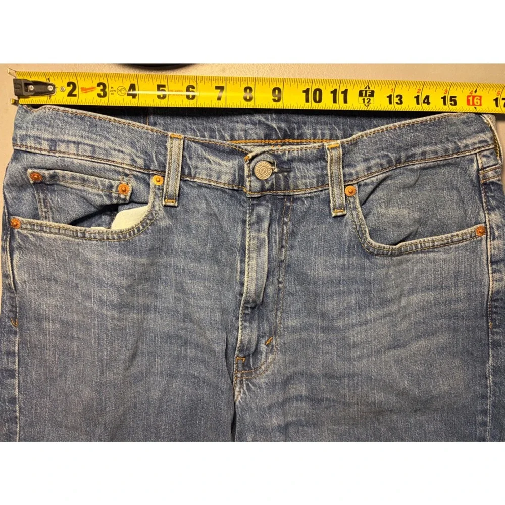 Levis 550 Relaxed Fit Tapered Leg Jeans Mens 33x28 Blue Denim Waterless Cotton